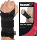 Carpal Tunnel Wrist Brace - Metal Wrist Splint for Hand and Wrist Support, Tendonitis Arthritis Pain Relief